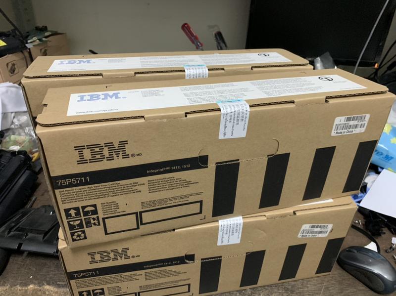 IBM 原廠碳粉匣，型號75P5711 ，適用機型IBM IP1412 /1512