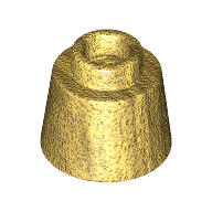 LEGO Gold Round Cone 1.17x1.17x2/3 Fez 樂高金色圓形圓錐 6173139