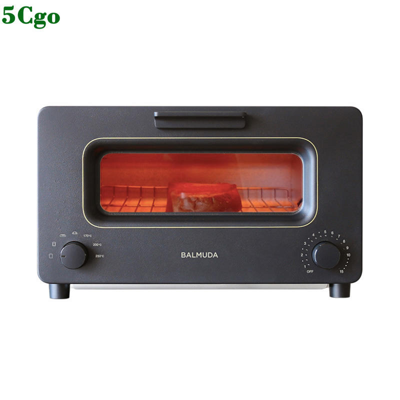 5Cgo【快樂窩】巴慕達K01H蒸汽電烤箱迷妳小型家用廚房烘焙多功能智能小烤箱智能溫控10L 565814652053