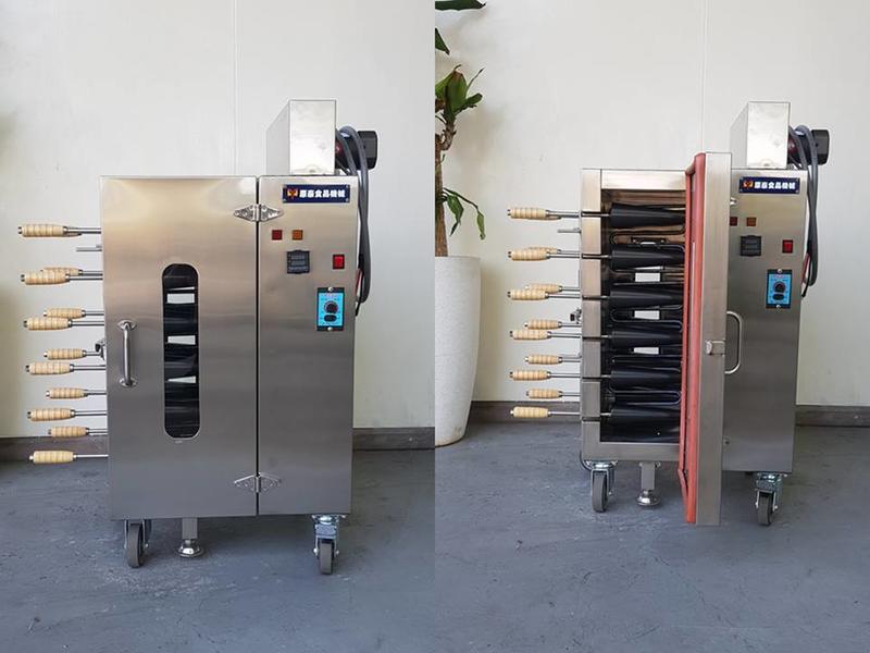 【原豪食品機械】專業客製化 商業用 不銹鋼滾筒式烤爐 (台灣製造)