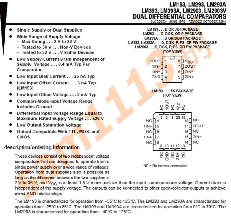 113線性 LM393 DR SOP-8 TI 雙電壓比較 KA393 HA17393 NJM 393 >>10個 | 露天市集 | 全台最大 ...