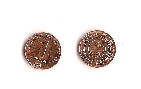 【超值硬幣】菲律賓1995年1cent硬幣一枚，配套緊缺~(95新)
