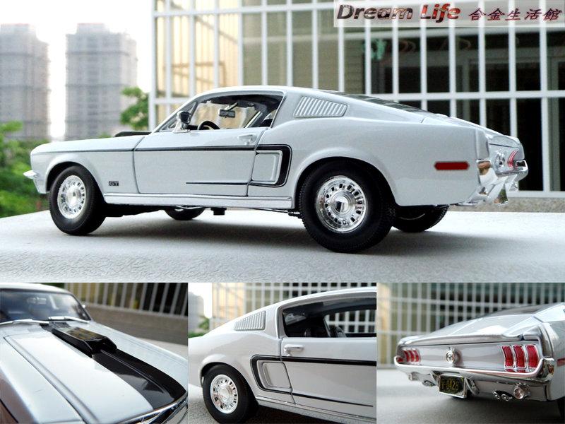 Maisto 精品】1/18 1968 Ford Mustang GT Cobra Jet 野馬眼鏡蛇~全新