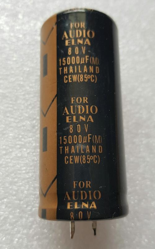現貨實測 AUDIO ELNA 功放音頻濾波電解電容80V 15000UF 牛角電容30X70