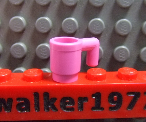 【積木2010】樂高 LEGO 深粉紅色 馬克杯 啤酒杯 咖啡杯 杯子/ 道具 3899 Dark pink(U-02)
