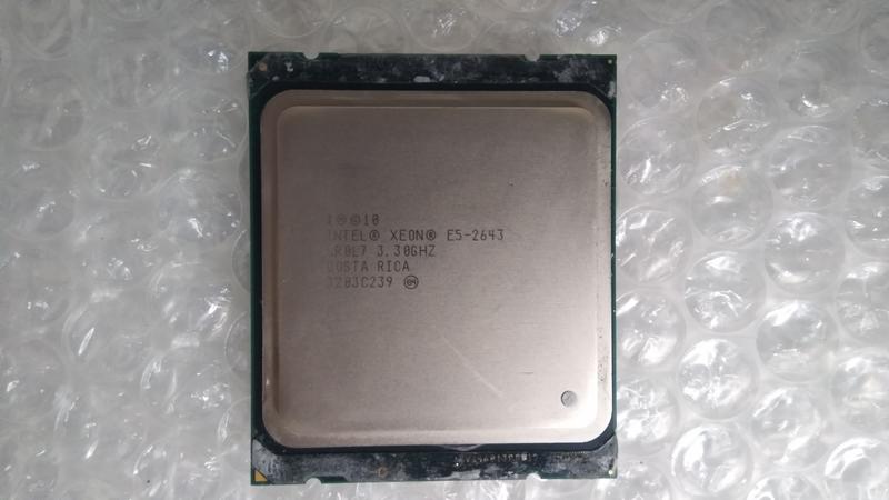 Intel Xeon E5-2643 CPU 3.30GHZ SR0L7/2011/X79/良品/無風扇
