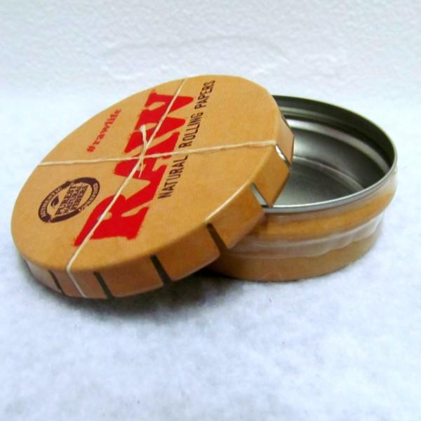  【4:20AM】歐美原裝進口 RAW Pop Up Tin 按壓式密合鐵罐 可以當隨身煙灰缸 菸草儲存盒