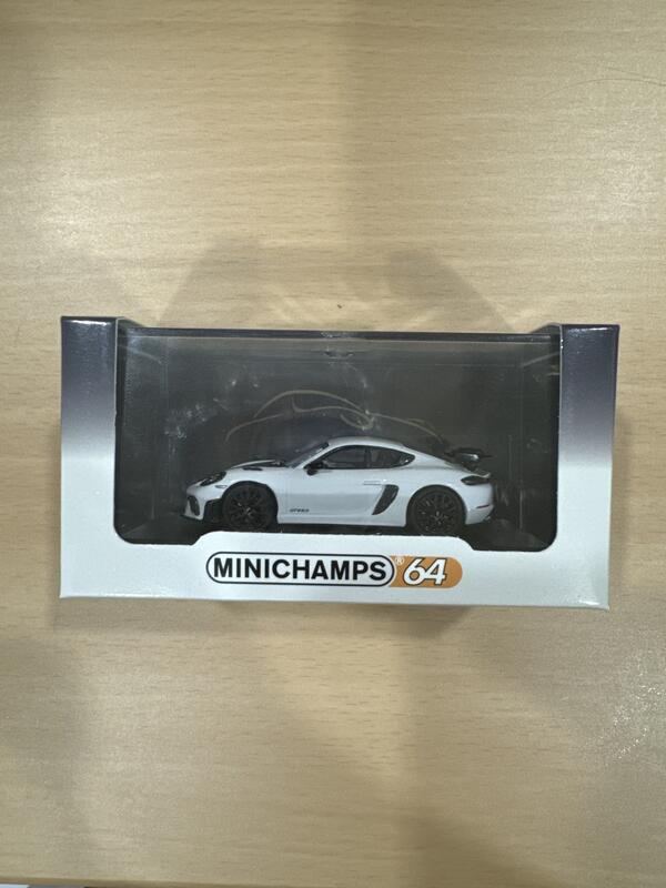 Boss 拍賣 Minichamps 1/64 Porsche Cayman GT4 RS 白