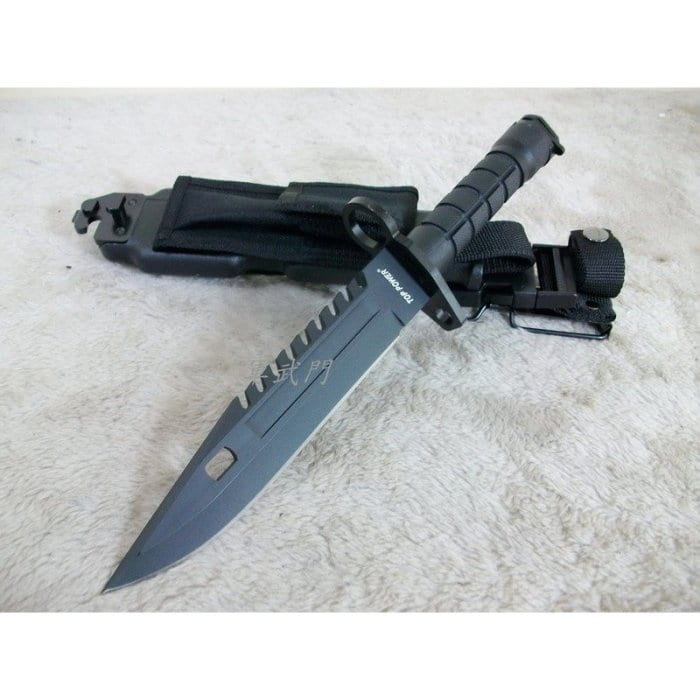 【軍武門】 台製 TOP POWER M9刺刀(3N黑)軍用步槍M4/M16 戰術格鬥刺刀/野外生存/外銷特製款 | 露天市集 | 全台最大的 ...