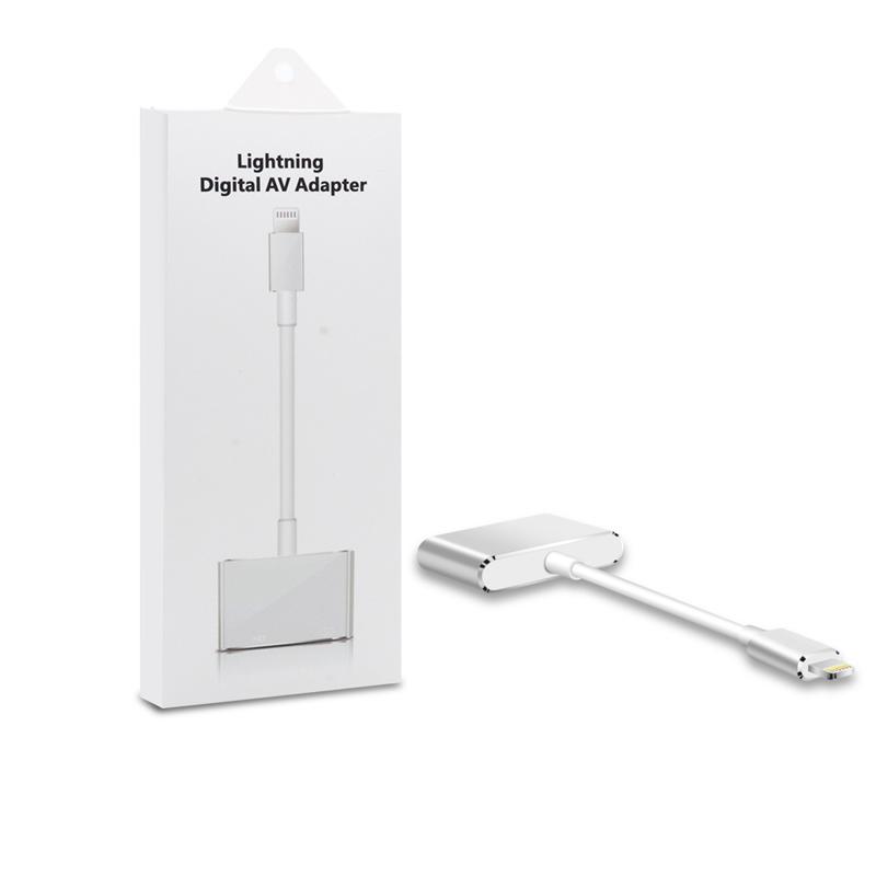 iPhone iPad Lightning HDMI轉接器，可接電視/電腦/投影機/螢幕，內併購HDMI接線