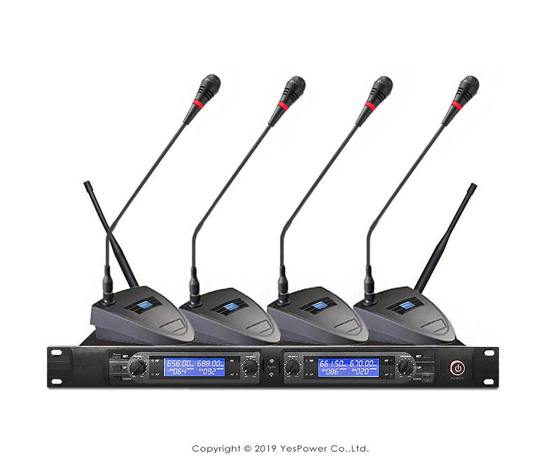 ＊來電享最低價＊RALLY RTC-U6004 會議型 UHF 無線麥克風/無線會議系統/UHF自動頻道/200頻道悅適