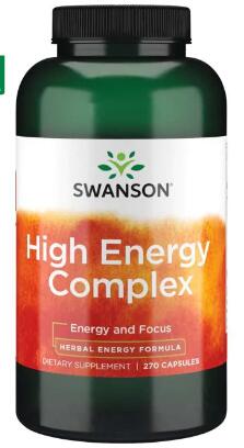 【天然小舖】Swanson 花粉,雷公根 刺五加 蜂王乳 精力4合1 High Energy *270顆