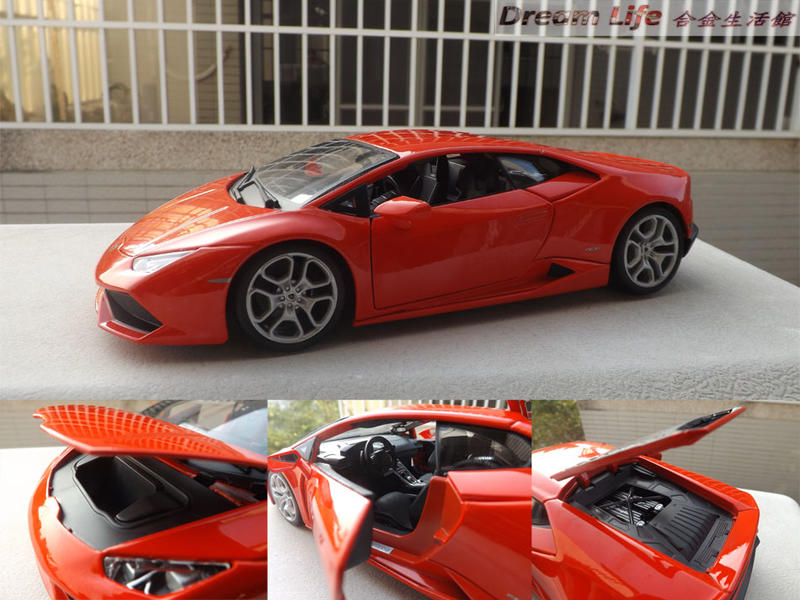 【Maisto 精品】1/18 Lamborghini Hurcan LP610-4 藍寶堅尼~全新紅色~特惠價~!