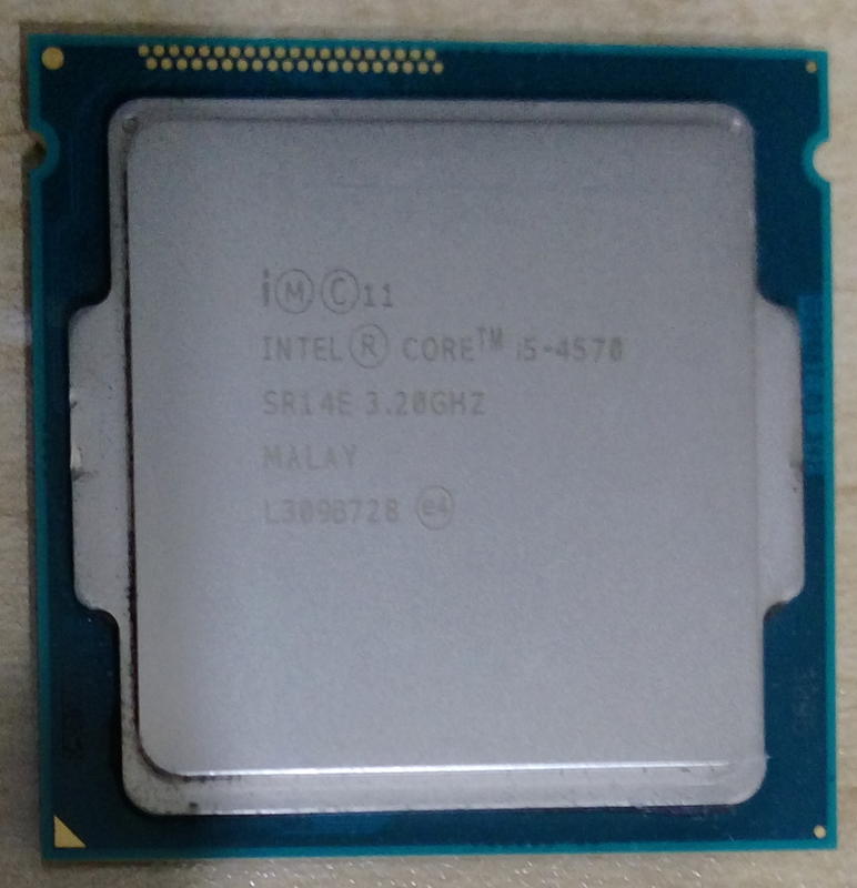 Intel core 四代 i5-4590 CPU (1150 腳位) 無風扇