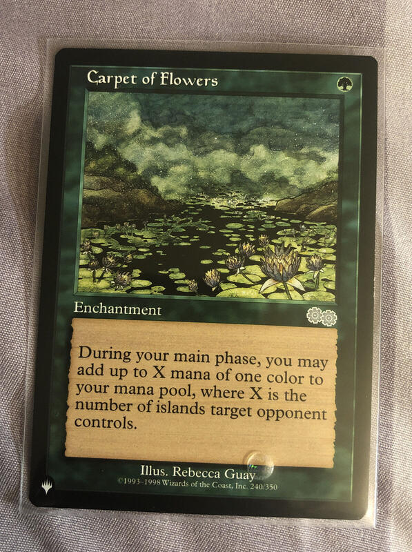 魔法部屋MTG單售Mystery booster系列Carpet of Flowers 花之毯【英文+ 