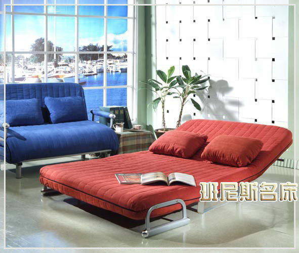 【班尼斯國際名床】菲爾記憶矽膠舖棉日式沙發床~改版新款再出發！