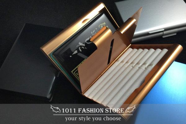 全新 金屬鋁製 側翻蓋 菸盒 / 香煙盒 / 名片盒 / 名片夾 ( 媲美 zippo 煙盒 / 菸盒 材質 )