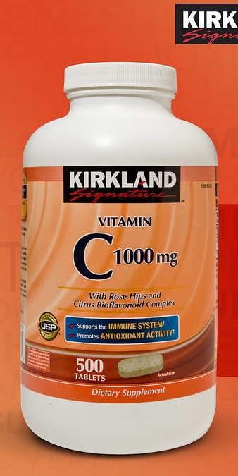 柯克蘭簽名維生素C 1000毫克500片Kirkland Vitamin C 1000mg, 500