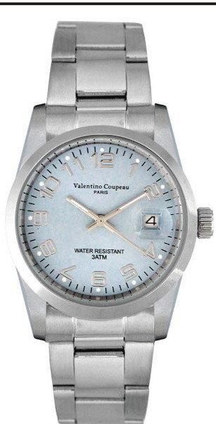 (六四三精品)Valentino coupeau(真品)(全不銹鋼)精準男錶(附保証卡)12168SM-21