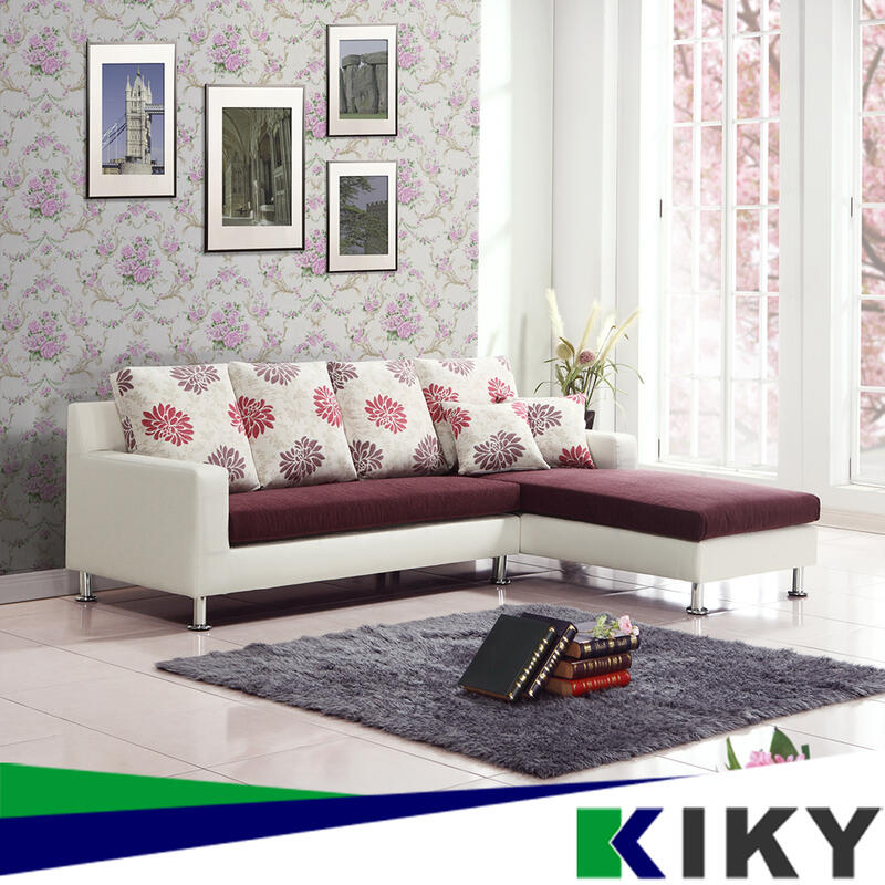 【L型沙發】花漾紫戀-大L沙發  頂級布料材質 偶像劇最愛 KIKY