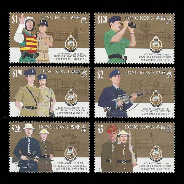 香港 1994 #皇家香港警察150周年  -套票6全 65元