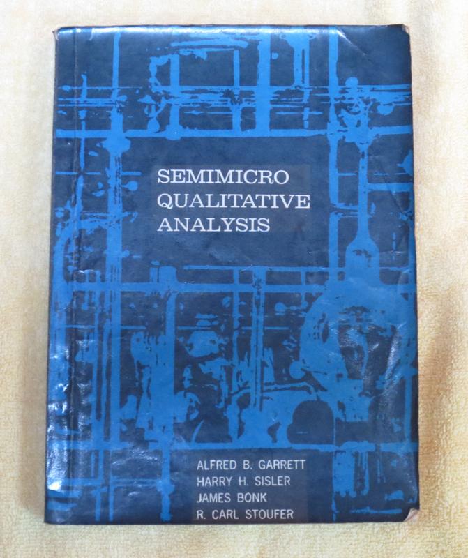 Semimicro Qualitative Analysis 淡江書局 A.B.Garrett, et al