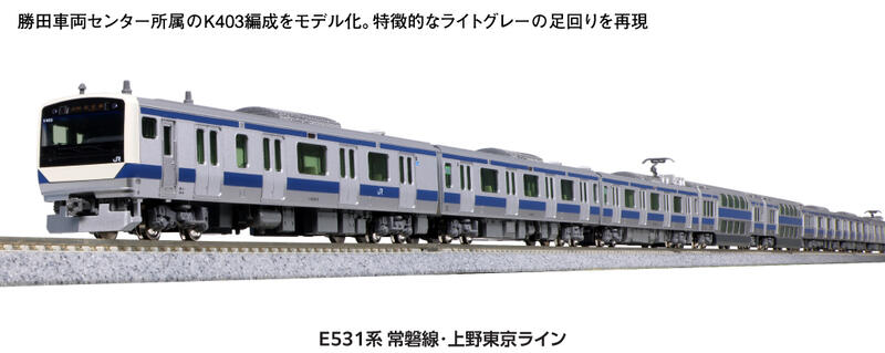 MJ 現貨Kato 10-1843 N規E531系列常磐線/上野東京線.4輛| 露天市集| 全 