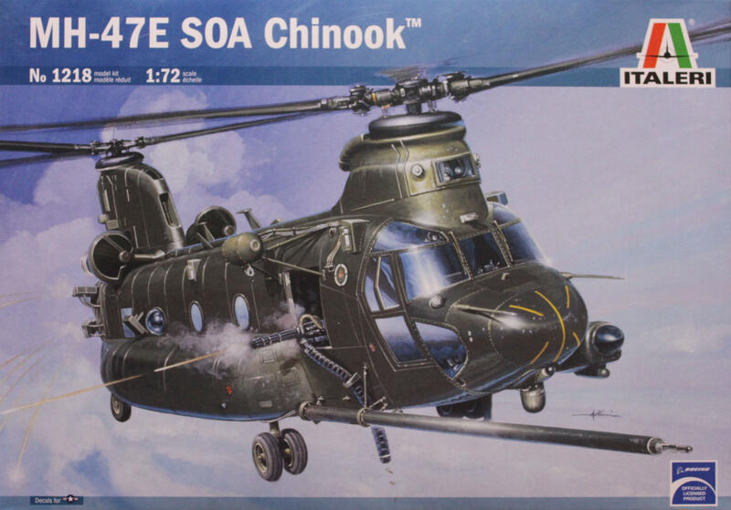 Italeri 1/72 1218 美軍 MH-47E SOA Chinook 契努克 運輸直升機