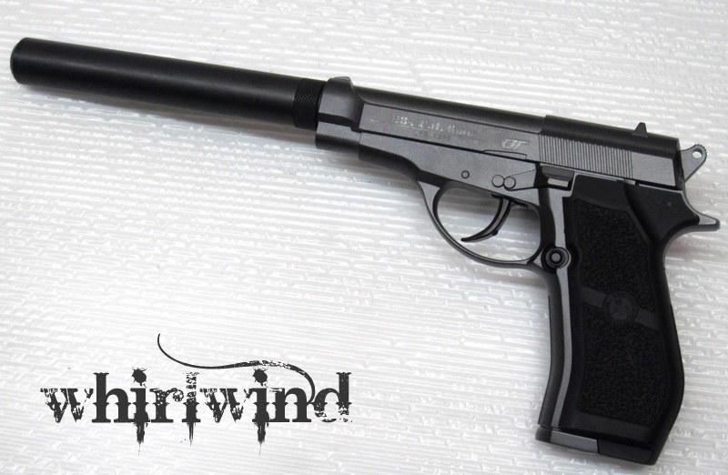  whrilwind FS M84 全金屬 CO2直壓槍+滅音管(BB槍、鎮暴槍、Ｍ９２、鎮暴彈、CO2槍、手槍）