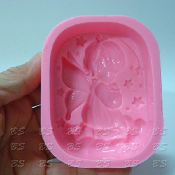 魔法烘培坊_MS0103_037 天使小女孩矽膠皂模 75ml、小精靈皂模