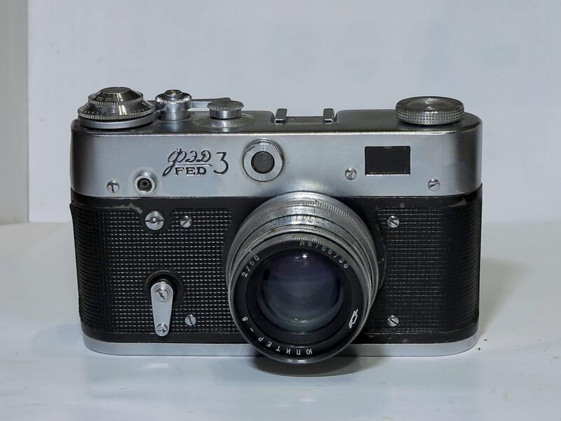 (廢品)俄製FED-3 手動RF底片相機(L39)含50MM F:2鏡頭