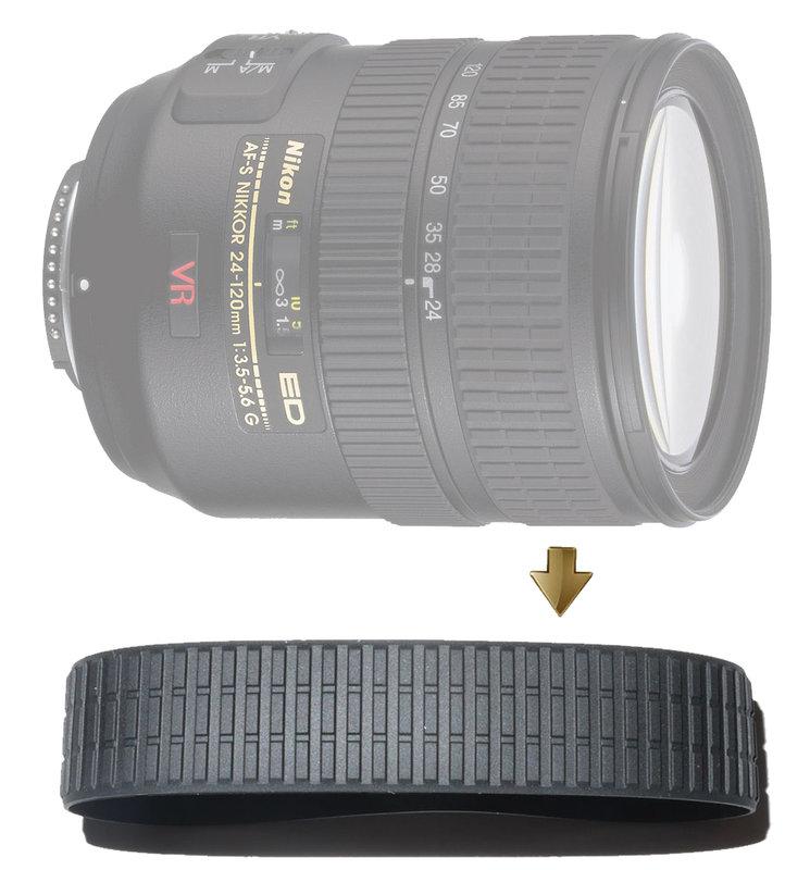 【NRC】Zoom Rubber Ring for Nikon 24-120mm F3.5-5.6G VR 變焦環