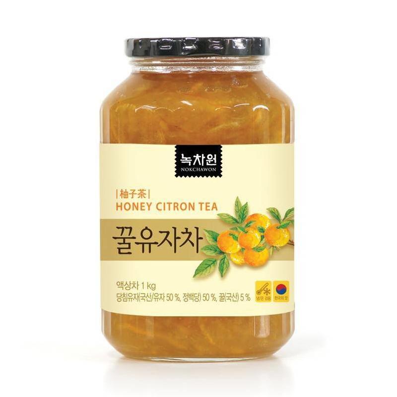 健康本味 韓國香醇養生蜂蜜柚子茶1KG 韓國 綠茶園 蜂蜜 柚子茶 水果茶 果醬 柚子醬
