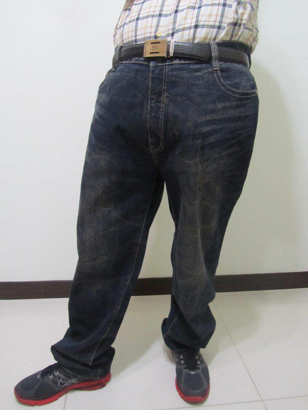 sun-e台灣製 加大伸縮直筒牛仔褲(345-5870-37)牛仔色 腰圍: 38 40 42 44 46 