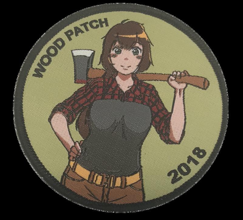 #空降獅# Wood Patch WOODCHAN 2018 MASCOT 臂章