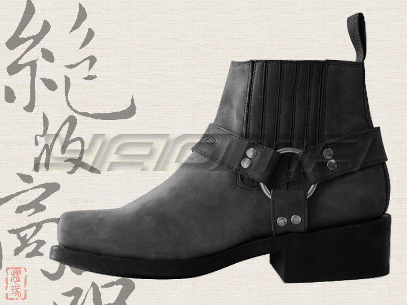 [貨到付款][絕版商品出清][車靴]全新 RJays Rebel Boot 嘻皮牛皮防水 黑『耀瑪騎士生活』