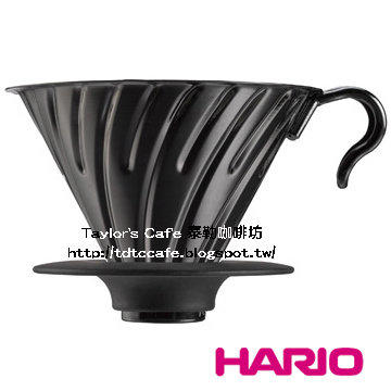 【TDTC 咖啡館】HARIO V60 VDM-02 BC 亮黑金屬濾杯/濾器_2~4人份 (亮黑金)【缺貨】