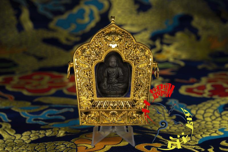 金法 如法安奉極稀有難得14種聖物法寶圓滿 阿彌陀佛 甘露佛雙龍金佛龕