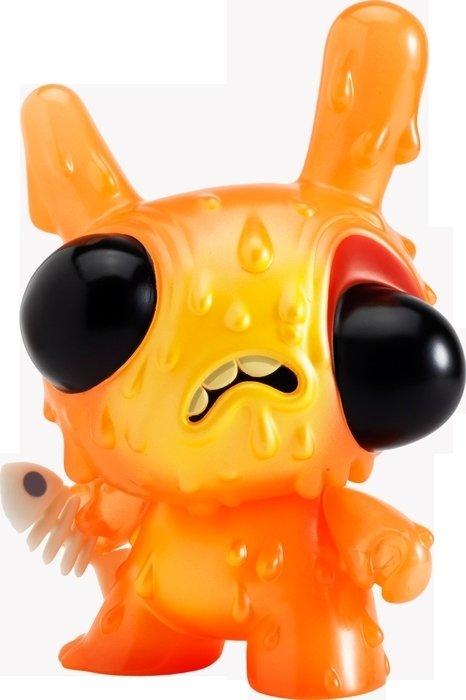 Kidrobot X Chris Ryniak 8" Meltdown Dunny Orange 魚骨頭GID版本