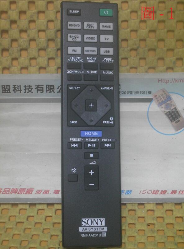 SONY 新力 AV劇院遙控器 STR-DN850. STR-DN1050. STR-DH770. STR-DN1080