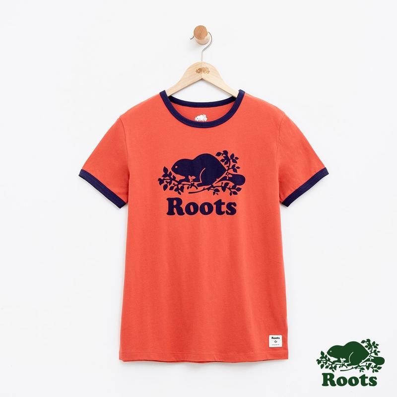【Roots】庫柏海狸短袖T恤(紅色)~L