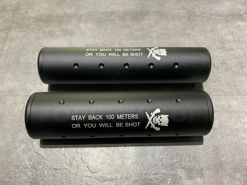 ※STR※現貨 短版 滅音管 消音器 造型 無功能 逆牙 -14mm 玩具槍 手槍 BB槍 電槍 瓦斯槍