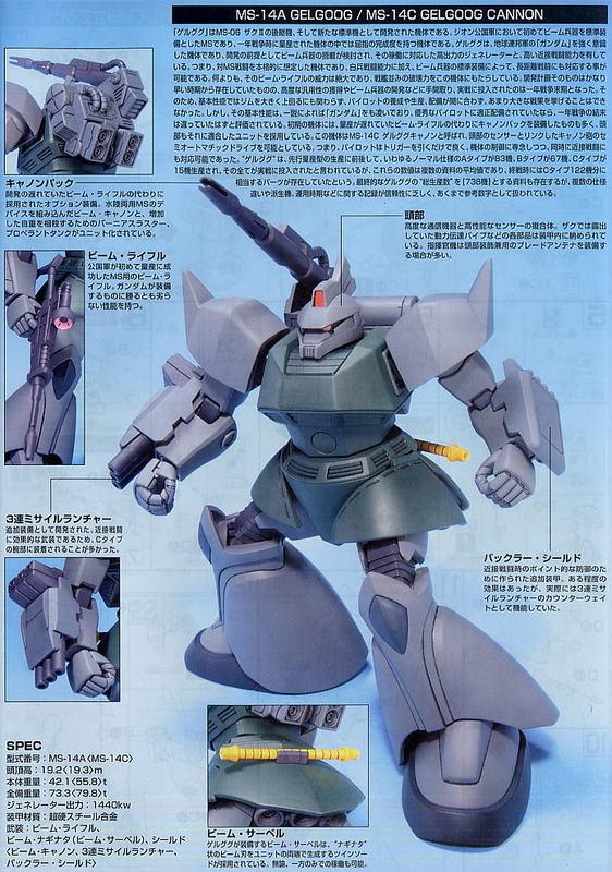 【鋼普拉】BANDAI 鋼彈 HGUC 1/144 #076 MS-14C GELGOOG CANNON 加農型傑爾古格