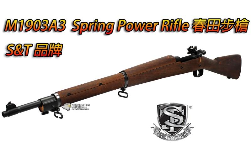 【翔準國際AOG】【S&T】M1903  鋼製汽缸 手拉狙擊槍 Spring Power Rifle  二戰春田步槍