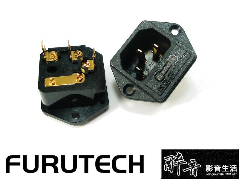 【醉音影音生活】日本古河 Furutech FI-03 (G) 鍍金保險絲座型AC電源插座.盒裝公司貨