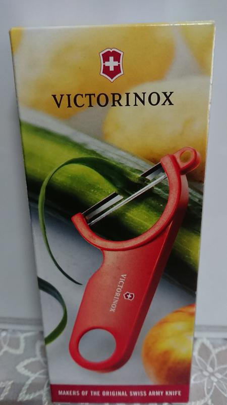 Victorinox瑞士維氏經典斜角削皮器(紅）