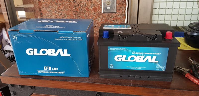 505電池工坊 24H快速寄出 GLOBAL EFB LB3 65Ah低版 韓國SEBANG廠 汽車電池 FOCUS