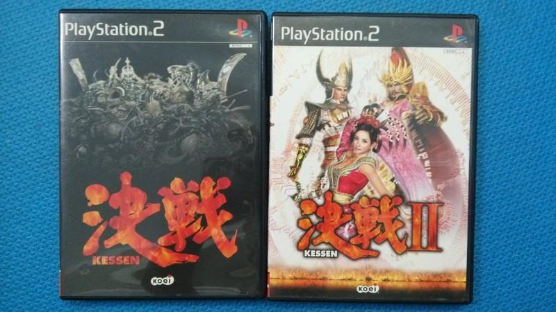 PlayStation(PS2)光榮Koei,決戰KESSEN系列I+II (I日本戰國時代+II中國三國志時代)日本版