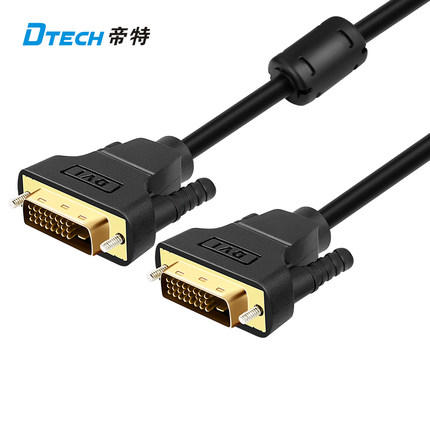 【3C生活家】DTECH DVI 24+1 DVI-D 雙通道 鍍金穩定不閃屏 支援FHD 120Hz 4K