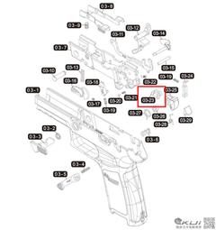 【KUI酷愛】VFC SIG Sauer M17／M18 P320 氣閥撞針（零件編號#03-23）GBB~50230